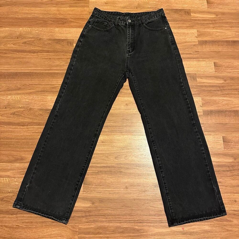 Wonderful Straight Leg Jeans Black | Size Large